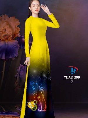 Vải Áo Dài Hoa In 3D AD YDAD299 27